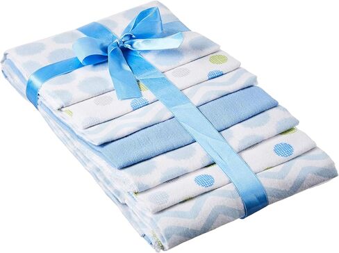 Luvable Friends Unisex Baby Cotton Flannel Receiving Blankets, Train 7-Pack, One Size (Pack of 2) in Saudi Arabia