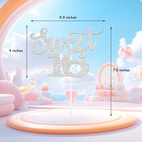 كعكة عيد ميلاد سعيد الرابعة عشرة ، كعكة عيد ميلاد سعيد 14th كعكة عيد ميلاد لزخارف كعكة عيد ميلاد (لون قوس قزح) in Kuwait