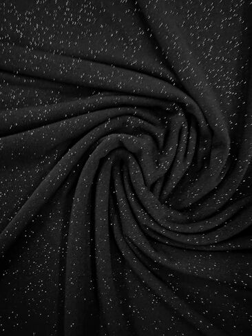 Sedona Designz Glitter ITY Fabric - 95% Polyester 5% Spandex | Sparkling Metallic Fabric for Crafting, Sewing, and DIY Projects | 58"/60" Width in Saudi Arabia