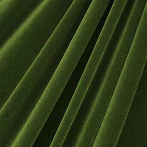 Valentina Textile Inc. Stretch Velvet (Olive Green) Fabric by The Yard 60" Width in Saudi Arabia