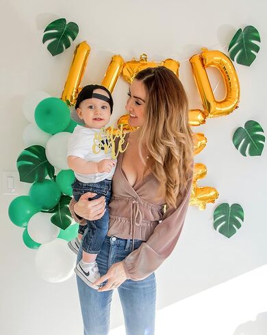 Myamped Wild One Cake Topper - Glitter Golden 1st Birthday Cake Counting Supplies ، مناسبة لمصالح استحمام الطفل ، وتكشف الجنس ، أو حفلة عيد الميلاد الأولى أو الدعائم in Kuwait