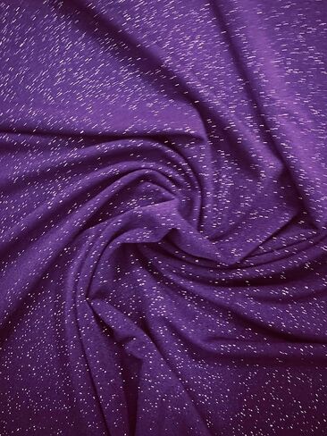Sedona Designz Glitter ITY Fabric - 95% Polyester 5% Spandex | Sparkling Metallic Fabric for Crafting, Sewing, and DIY Projects | 58"/60" Width in Saudi Arabia
