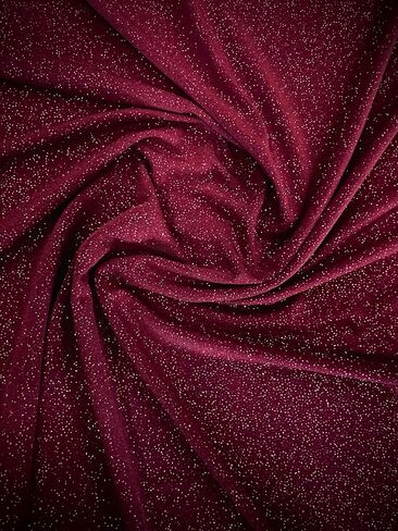 Sedona Designz Glitter ITY Fabric - 95% Polyester 5% Spandex | Sparkling Metallic Fabric for Crafting, Sewing, and DIY Projects | 58"/60" Width in Saudi Arabia