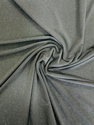 Sedona Designz Glitter ITY Fabric - 95% Polyester 5% Spandex | Sparkling Metallic Fabric for Crafting, Sewing, and DIY Projects | 58"/60" Width in Saudi Arabia
