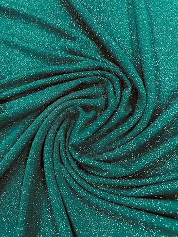 Sedona Designz Glitter ITY Fabric - 95% Polyester 5% Spandex | Sparkling Metallic Fabric for Crafting, Sewing, and DIY Projects | 58"/60" Width in Saudi Arabia