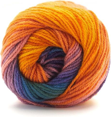 Premier Yarns Colorfusion DK Weight Yarn, Acrylic Yarn with Colorful Self-Striping Hues, Machine-Washable, Autumn Sky, 3.5 oz, 325 Yards in Saudi Arabia