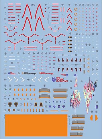 ملصقات نموذج شارات شريحة المياه لـ #1 Gquuuuuux G arwks (GMS-ω) HG 1/144 DECALS KIT (KKS-E) in Kuwait