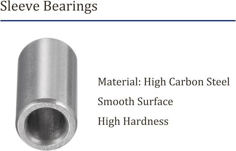 6pcs Sleeve Bearings - [ 3mm x 6mm x 6mm ] Oilless Bushings Precision Sleeve Bearing for Industrial Equipment Use | Chrome Steel in Saudi Arabia