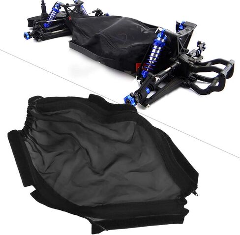 VBESTLIFE Chassis Dust Resist Cover, 1/10 Slash 4x4 Rally RC Car Chassis Dust and Dirt Resist Cover - RC Model Vehicle Parts - Black in Saudi Arabia