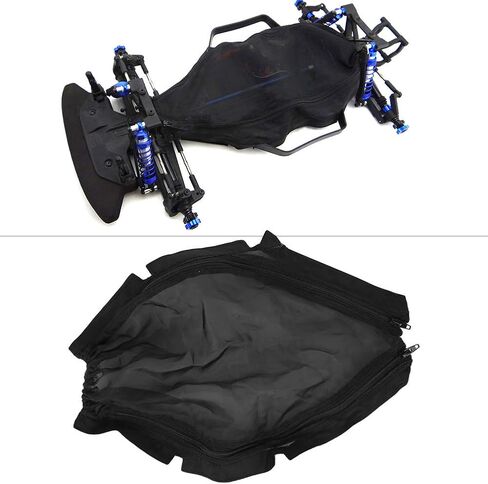 VBESTLIFE Chassis Dust Resist Cover, 1/10 Slash 4x4 Rally RC Car Chassis Dust and Dirt Resist Cover - RC Model Vehicle Parts - Black in Saudi Arabia