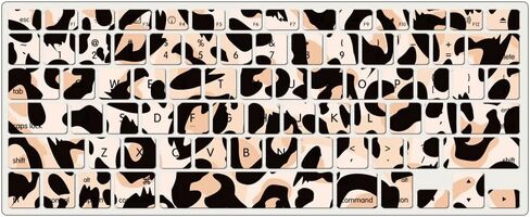 Ivy [Animal Pattern] Compudop Hard Shell Facts for MacBook Pro 13 inch مع Thunderbolt M1 M2 2016-2022 Models A2338 A2289 A2251 A2159 A1706 A1708 A1989 مع غطاء لوحة المفاتيح - CHEETAH in Kuwait