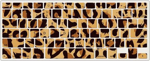 Ivy [Animal Pattern] Lampop Hand Shell for Macbook Air 15 مع M2 A2941 M3 A3114 مع غطاء لوحة المفاتيح - الفهد in Kuwait