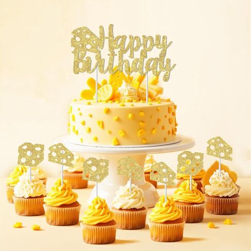 25 Pcs Holy Cannoli I’m One Birthday Cake & Cupcake Topper Set, Red Glitter Happy Birthday Cake Topper Decor, Italian Food Theme Cupcake Picks for 1st Birthday Party Supplies in Saudi Arabia