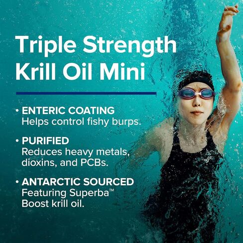 GNC Triple Strength Krill Oil, 30 Softgels, for Join, Skin, Eye, and Heart Health in Saudi Arabia