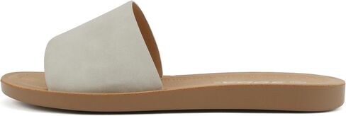 SODA Shoes Women Flip Flops Basic Plain Slippers Slip On Sandals Slides Casual Peep Toe Beach EFRON-S Black Nubuck NBPU 11 in Saudi Arabia