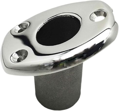 MARINE CITY 316 Grade Stainless Steel Durable Deck Flush Mounting Base Flag Socket Grade T-Handle (Fits for 1 Inch Pole) for Boats – Yachts – Marines – Hardware Accessories (Pack of 1) in Kuwait