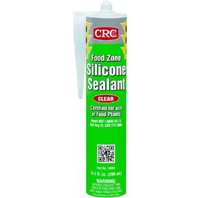 CRC Food Zone Silicone Sealant 14083 – 10.1 FL Oz., Clear Silicone Seal for Bonding, Waterproofing Applications in Saudi Arabia