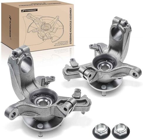A-Premium Front Steering Knuckle & Wheel Bearing Hub Assembly Compatible with Ford Focus 2000 2001 2002 2003 2004, with 4-Wheel ABS, w/4-Lug, Right Passenger Side, Replace # 2M5Z3K185AB in Saudi Arabia