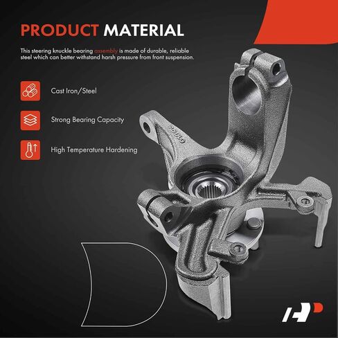 A-Premium Front Steering Knuckle & Wheel Bearing Hub Assembly Compatible with Ford Focus 2000 2001 2002 2003 2004, with 4-Wheel ABS, w/4-Lug, Right Passenger Side, Replace # 2M5Z3K185AB in Saudi Arabia