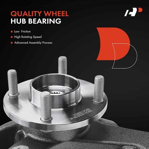 A-Premium Front Steering Knuckle & Wheel Bearing Hub Assembly Compatible with Ford Focus 2000 2001 2002 2003 2004, with 4-Wheel ABS, w/4-Lug, Right Passenger Side, Replace # 2M5Z3K185AB in Saudi Arabia