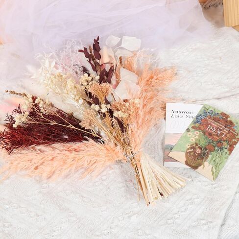 Pampas Grass Bouquet , Dried Flower Bouquet,Blue Dried Flowers, Blue Pampas Grass Decor, Blue Flowers Boho Decor Bouquet for Blue Bathroom Decor Home Decor in Saudi Arabia