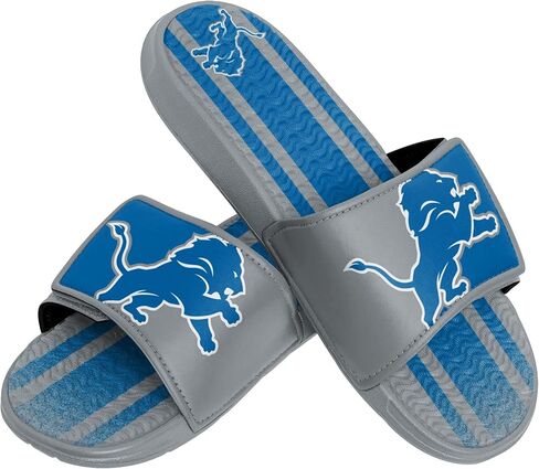 FOCO Baltimore Ravens NFL Mens Team Stripe Gel Slide - L in Saudi Arabia