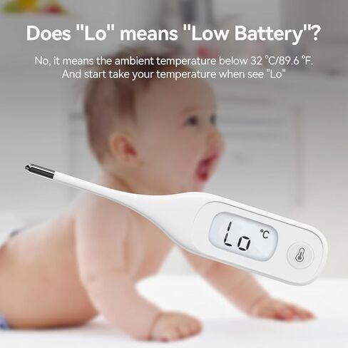 Berrcom Digital Thermometer for Adults, Oral and Underarm Thermometer for Baby and Kids Medical Thermometer with Fever Alarm Rectal Thermometer with Soft Tips in Saudi Arabia