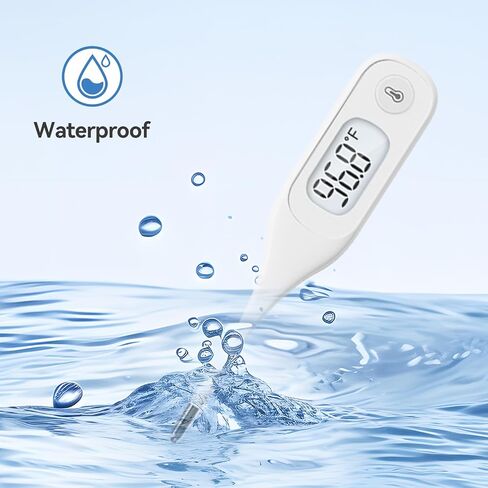 Berrcom Digital Thermometer for Adults, Oral and Underarm Thermometer for Baby and Kids Medical Thermometer with Fever Alarm Rectal Thermometer with Soft Tips in Saudi Arabia