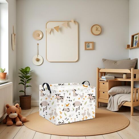 Rectangular Kids Storage Basket Gift Basket Baby Storage Basket Cute Kids Toy Storage Bin Organizer Shelf Book Basket Room Decor(Dogs) in Saudi Arabia