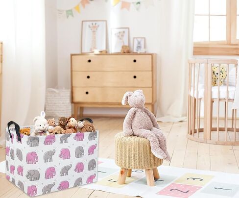 Rectangular Kids Storage Basket Gift Basket Baby Storage Basket Cute Kids Toy Storage Bin Organizer Shelf Book Basket Room Decor(Dogs) in Saudi Arabia