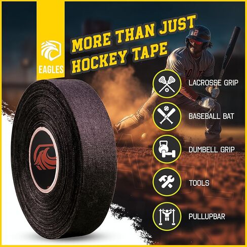 2 PACK PINK Hockey Tape - Multipurpose Cloth Tape Roll for Field Ice & Roller Hockey Stick, Blade & Handle protector - Over Grip for Lacrosse Baseball Bat Pullup Bars - Sports Gifts, Accessories in Saudi Arabia