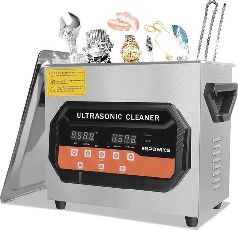 Ultrasonic Cleaner 3L with Heater and Timer, Ultrasonic Cleaning Machine with 40kHz SUS 304 Stainless Steel, Sonic Cavitation Machine with Digital Control for Professional Jewelry Watch Glasses in Saudi Arabia