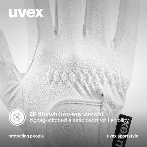 Uvex Sportstyle Horse Riding Gloves for Women & Men, Brown, 8 - Breathable, Washable & with Touchscreen Capability in Kuwait