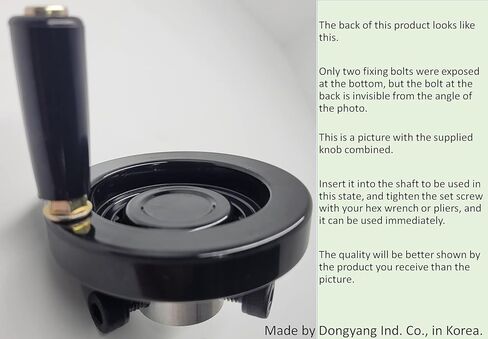 عجلة يدوية نهائية مقاس 9 بوصات لعمود 1.57 بوصة أو أقل، مجموعة واحدة تستخدم كقطع غيار للطحن، والمخرطة، ومكبس الحفر، وغراب الذيل، وآلة تعبئة السوائل، وما إلى ذلك. سهلة التركيب، مصنوعة في كوريا. in Kuwait