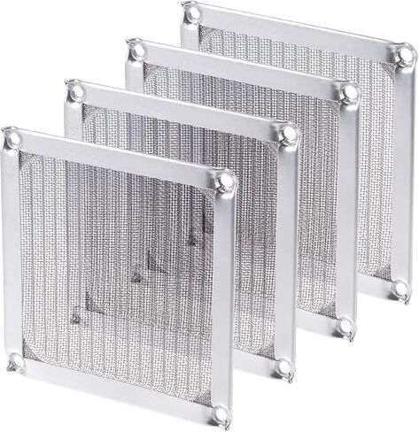 MECCANIXITY 120mm Computer Fan Filter Grills Stainless Steel Mesh Dustproof Case Cover for Computers, Pack of 4 in Saudi Arabia