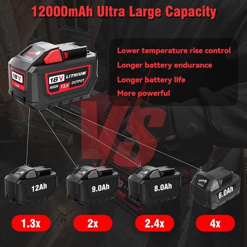 Replacement for All Milwaukee M18 Battery 6.0A 48-11-1820 48-11-1850 48-11-1828 48-11-10 Cordless Power Tools 18V Lithium Battery in Saudi Arabia