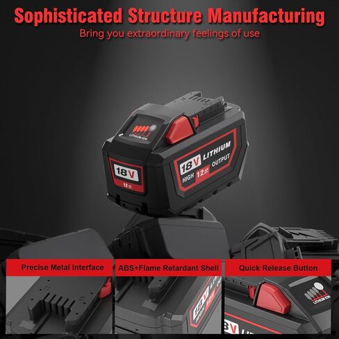 Replacement for All Milwaukee M18 Battery 6.0A 48-11-1820 48-11-1850 48-11-1828 48-11-10 Cordless Power Tools 18V Lithium Battery in Saudi Arabia