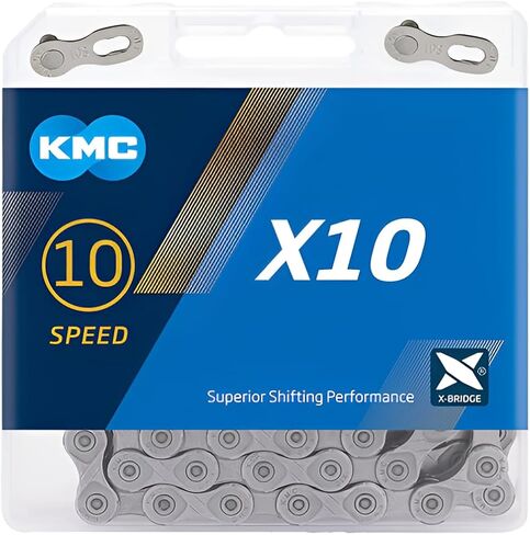 سلسلة دراجات KMC X10 ذات 10 سرعات EcoProteQ إصدار X-Series متوافقة مع Shimano وSRAM وCampagnolo وجميع الأنظمة الرئيسية in Saudi Arabia