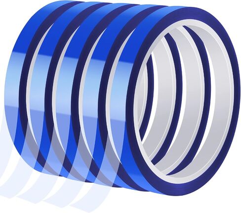 10 Rolls 10mm x 30m (98ft) Heat Transfer Tape Blue Heat Resistant Tape Adhesive Sublimation Tape, No Residue, Heat Press Tape for Industrial Processing Electronic Soldering Insulation in Saudi Arabia