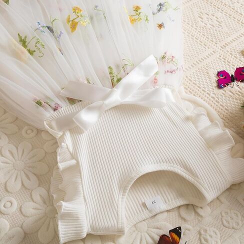 NNJXD Baby Girl Flower Embroidery Tulle Dress Elegant Toddler Birthday Party Dresses in Saudi Arabia