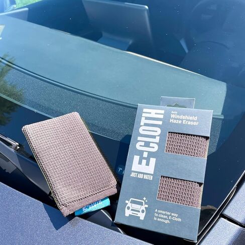 E-Cloth Windshield Haze Eraser, Auto Glass Cleaning Sponge for Windshields, Windows, Mirrors and Glass in Kuwait