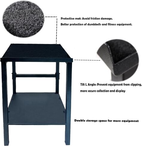 Black-Dumbbell rack, dumbbell rack.dumbbell rack Metal dumbbell weight rack storage rack, dumbbell storage with non-slip pad. Better protection dumbbells, bearing capacity 180LB. in Saudi Arabia