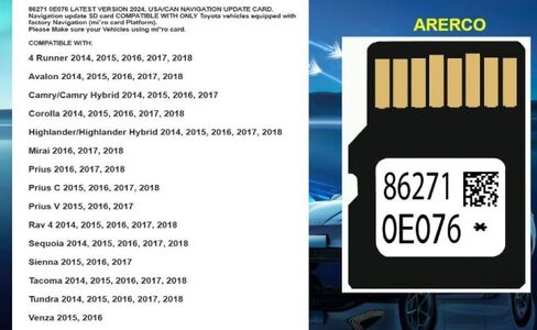 2024 Latest Version 86271 0E076 Navigation Update sd Card Fits ONLY Toyota. USA/CAN in Saudi Arabia