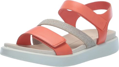 ECCO Women's Flowt 2 Band Sandal, Coral Nubuck, 10-10.5 in Saudi Arabia