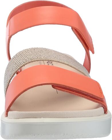 ECCO Women's Flowt 2 Band Sandal, Coral Nubuck, 10-10.5 in Saudi Arabia