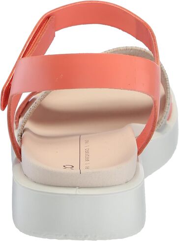 ECCO Women's Flowt 2 Band Sandal, Coral Nubuck, 10-10.5 in Saudi Arabia