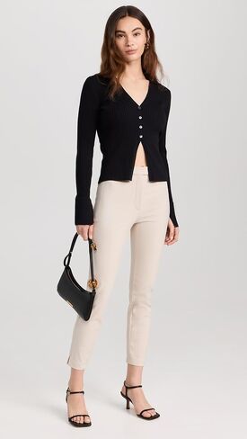 Theory Women's High Waisted Taper Pants in Saudi Arabia