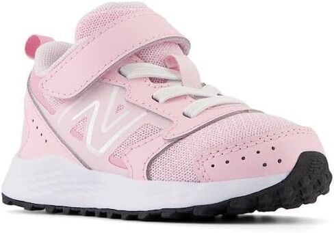 New Balance Kids Fresh Foam 650 V1 Bungee Lace with Top Strap Running Shoe, Light Raspberry/Pink Sugar, 6.5 Wide US Unisex Toddler in Saudi Arabia