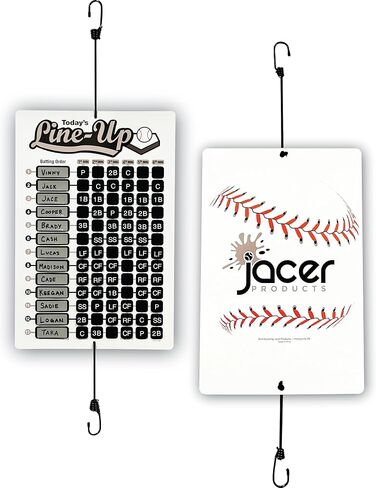 Line Up Board for Baseball Softball | Athlete Tough Aluminum Board | Reliable Hook and Loop Positions That Won't Get Lost | Includes Twelve Name Plates for All Players on The Team in Saudi Arabia