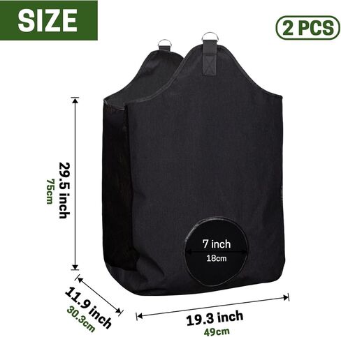 2 Pcs Hay Bags for Horse, Large Capacity Feeding Bag, Goat Hay Feeder, Hay Nets for Sheep, Open Feed Hole Hay Feeder for Slow Feeding in Saudi Arabia